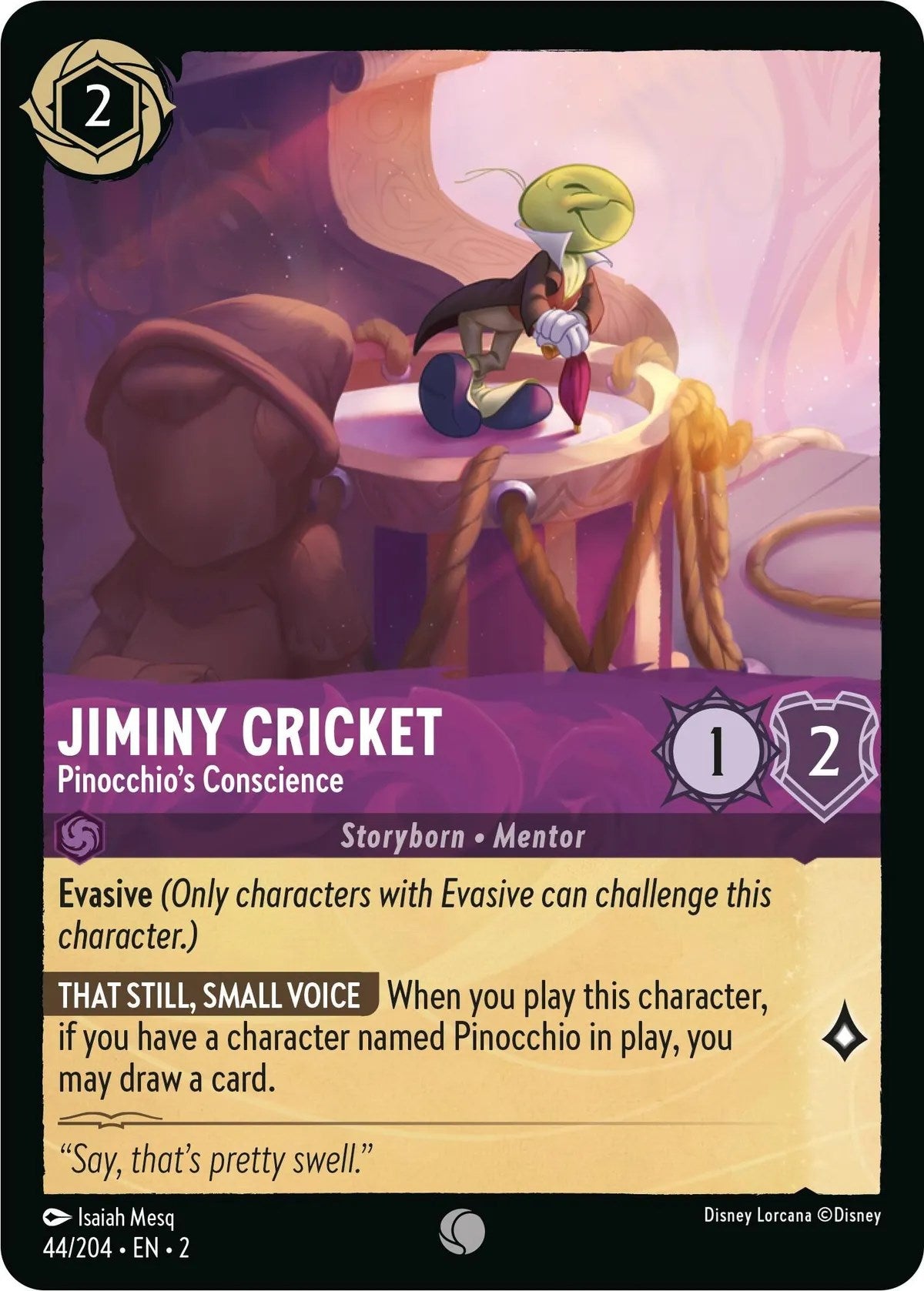 Jiminy Cricket - Pinocchio's Conscience (44/204) [Rise of the Floodborn] | Game Master's Emporium (The New GME)