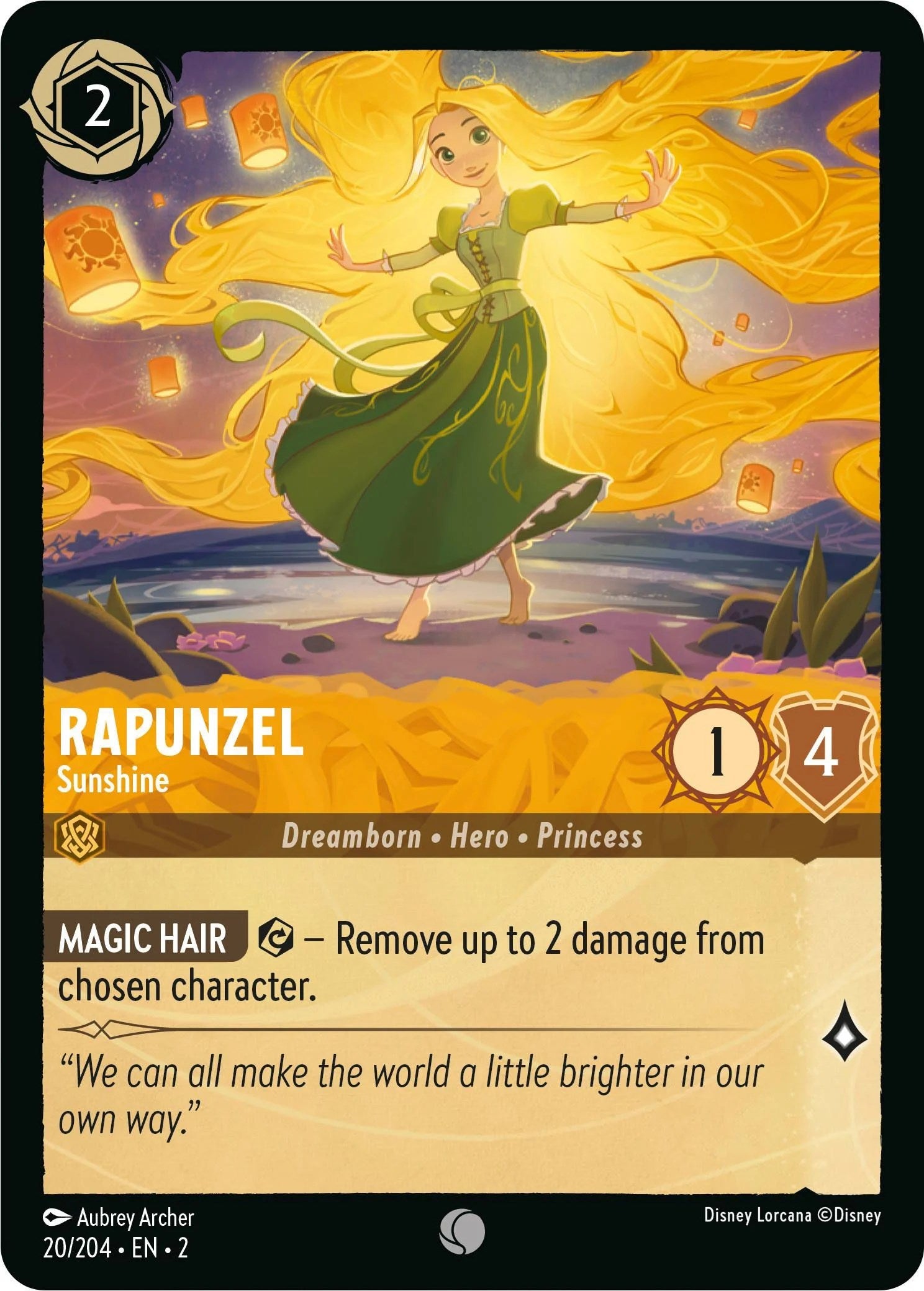 Rapunzel - Sunshine (20/204) [Rise of the Floodborn] | Game Master's Emporium (The New GME)