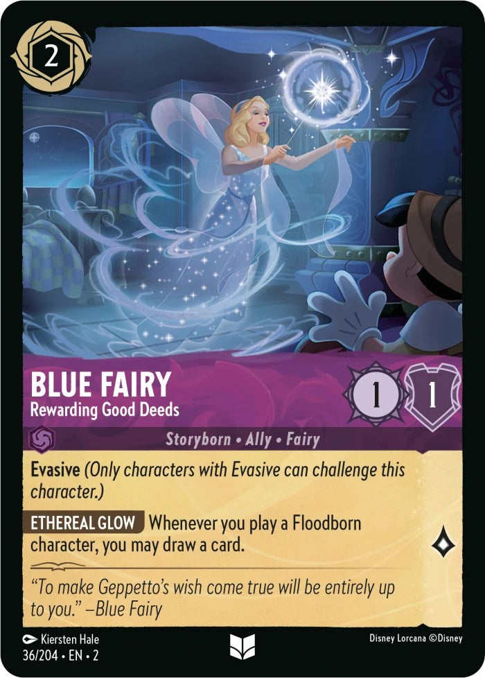 Blue Fairy - Rewarding Good Deeds (36/204) [Rise of the Floodborn] | Game Master's Emporium (The New GME)