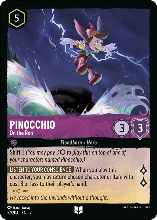 Pinocchio - On the Run (57/204) [Rise of the Floodborn] | Game Master's Emporium (The New GME)