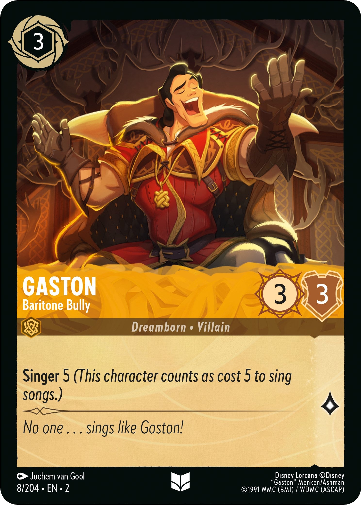 Gaston - Baritone Bully (8/204) [Rise of the Floodborn] | Game Master's Emporium (The New GME)