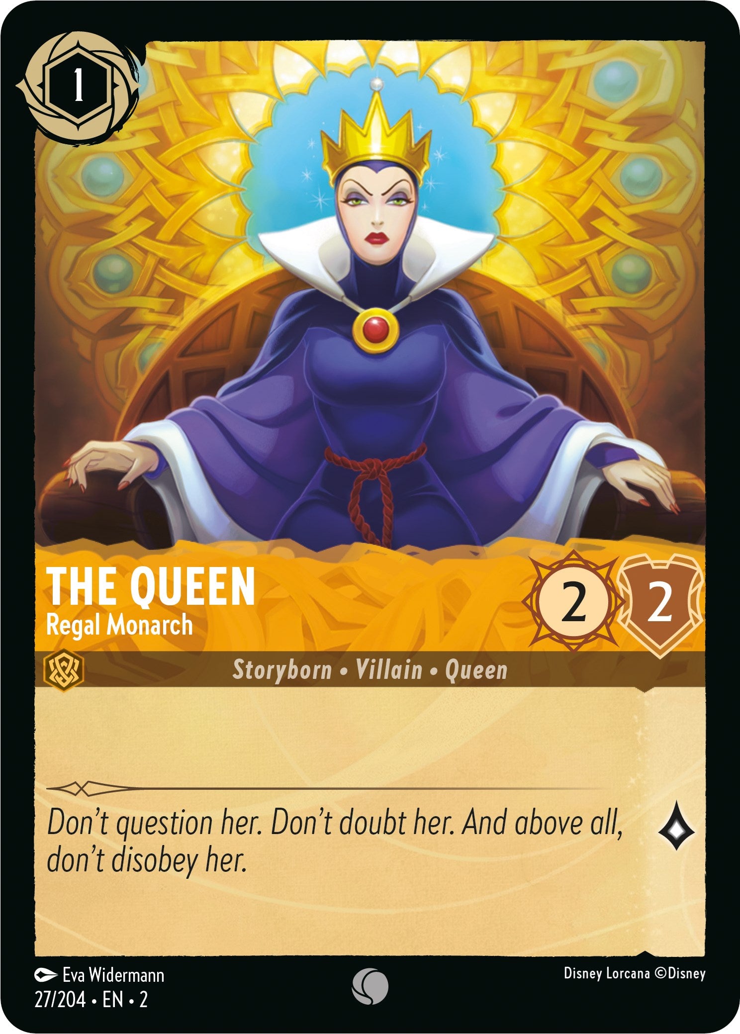 The Queen - Regal Monarch (27/204) [Rise of the Floodborn] | Game Master's Emporium (The New GME)