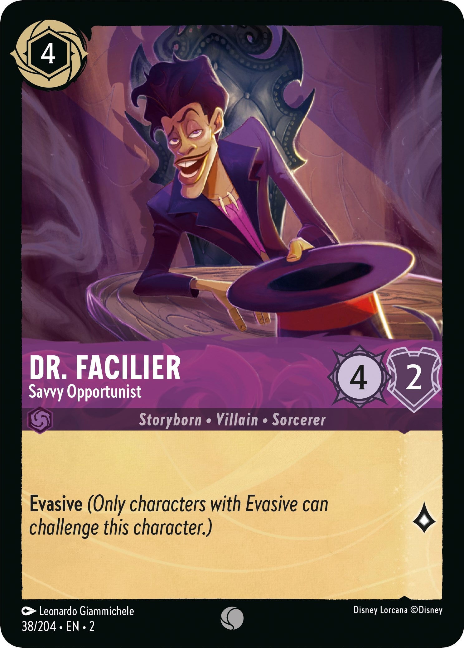 Dr. Facilier - Savvy Opportunist (38/204) [Rise of the Floodborn] | Game Master's Emporium (The New GME)
