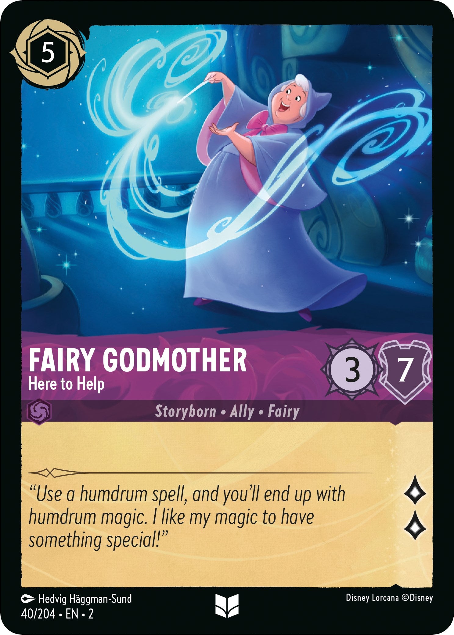 Fairy Godmother - Here to Help (40/204) [Rise of the Floodborn] | Game Master's Emporium (The New GME)