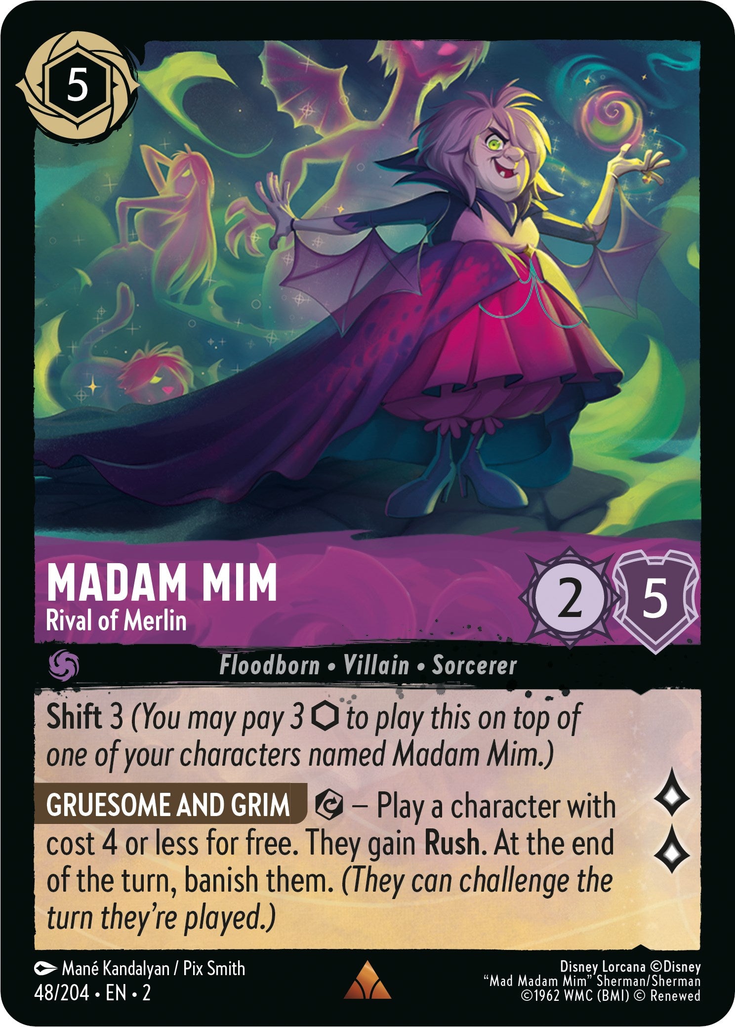 Madam Mim - Rival of Merlin (48/204) [Rise of the Floodborn] | Game Master's Emporium (The New GME)
