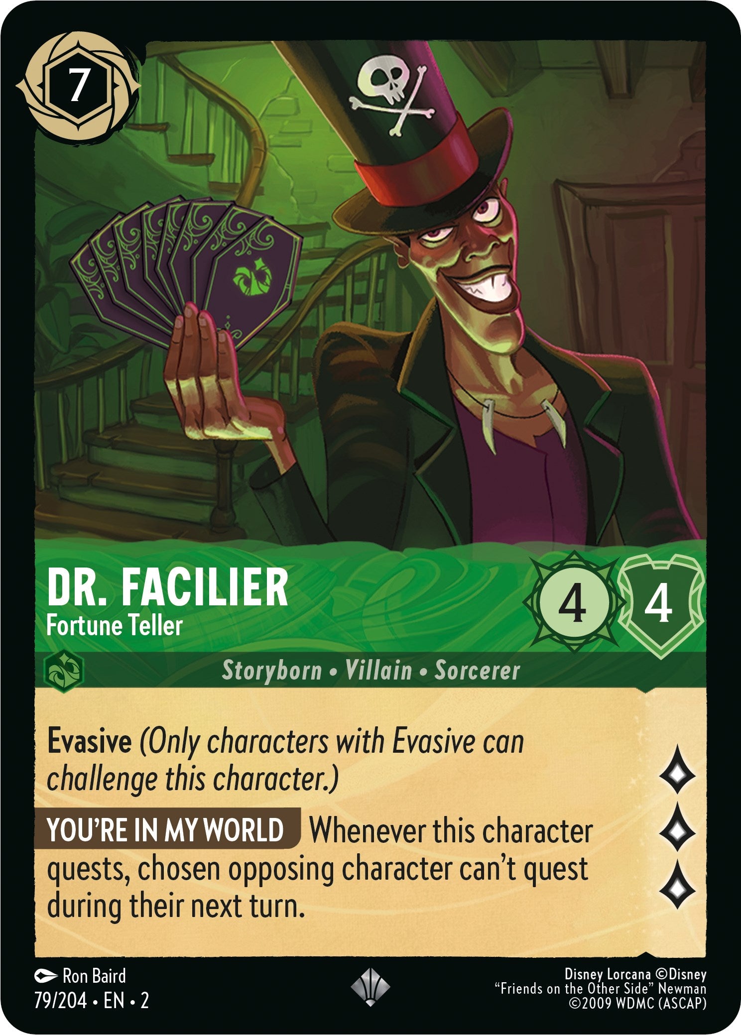 Dr. Facilier - Fortune Teller (79/204) [Rise of the Floodborn] | Game Master's Emporium (The New GME)