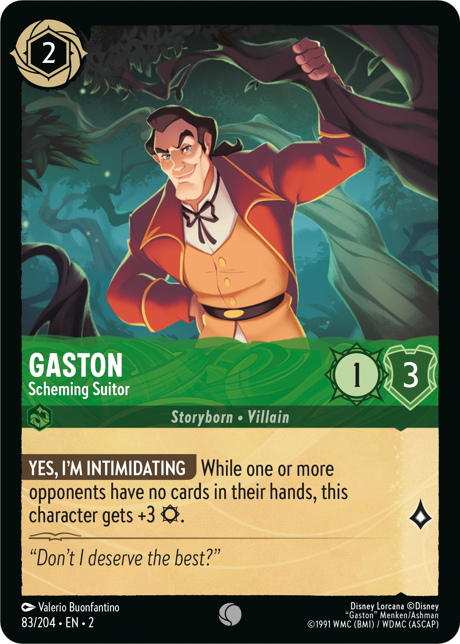 Gaston - Scheming Suitor (83/204) [Rise of the Floodborn] | Game Master's Emporium (The New GME)