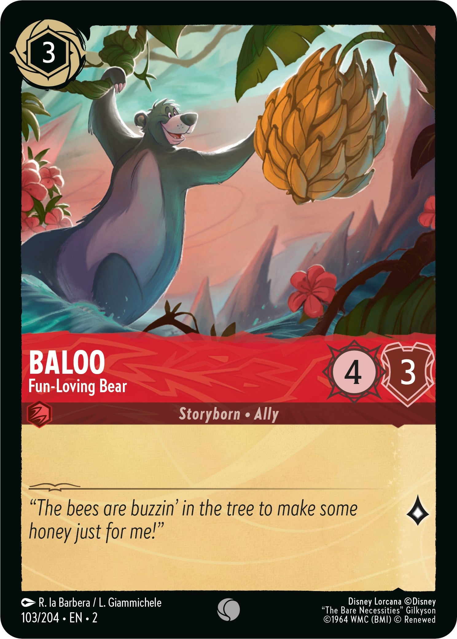 Baloo - Fun-Loving Bear (103/204) [Rise of the Floodborn] | Game Master's Emporium (The New GME)
