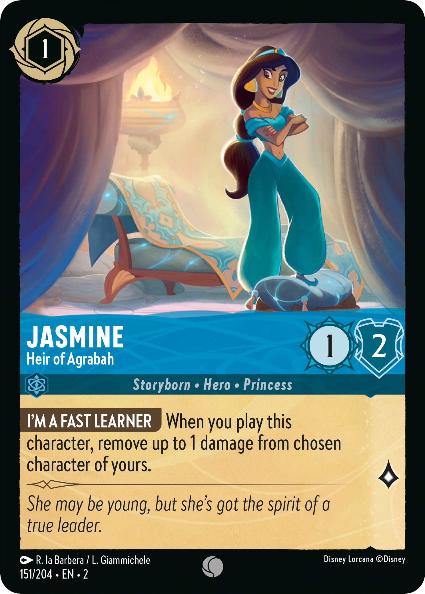 Jasmine - Heir of Agrabah (151/204) [Rise of the Floodborn] | Game Master's Emporium (The New GME)