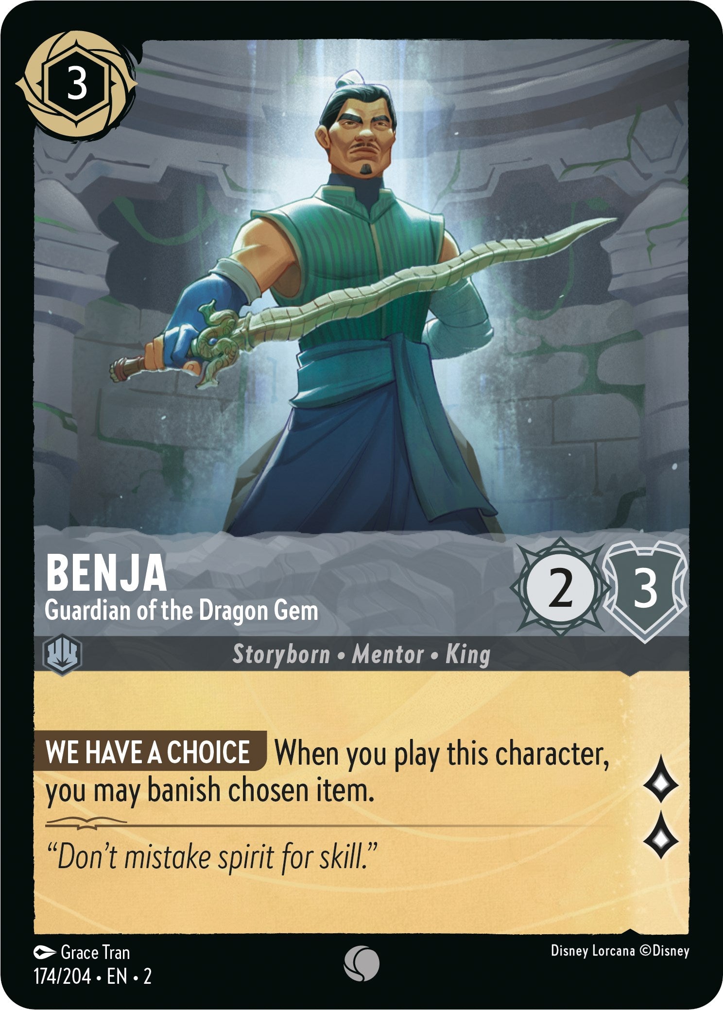 Benja - Guardian of the Dragon Gem (174/204) [Rise of the Floodborn] | Game Master's Emporium (The New GME)