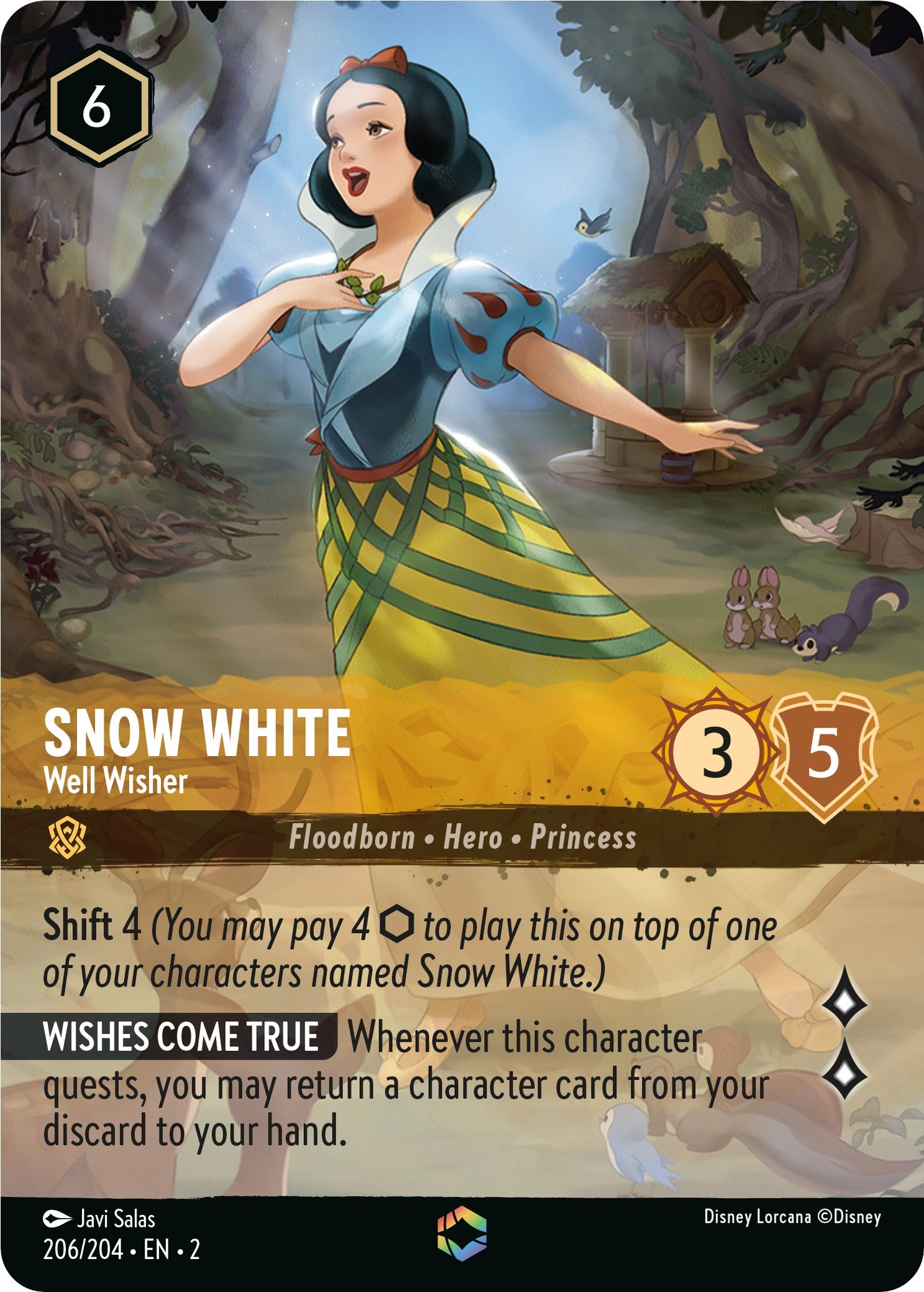Snow White - Well Wisher (Enchanted) (206/204) [Rise of the Floodborn] | Game Master's Emporium (The New GME)