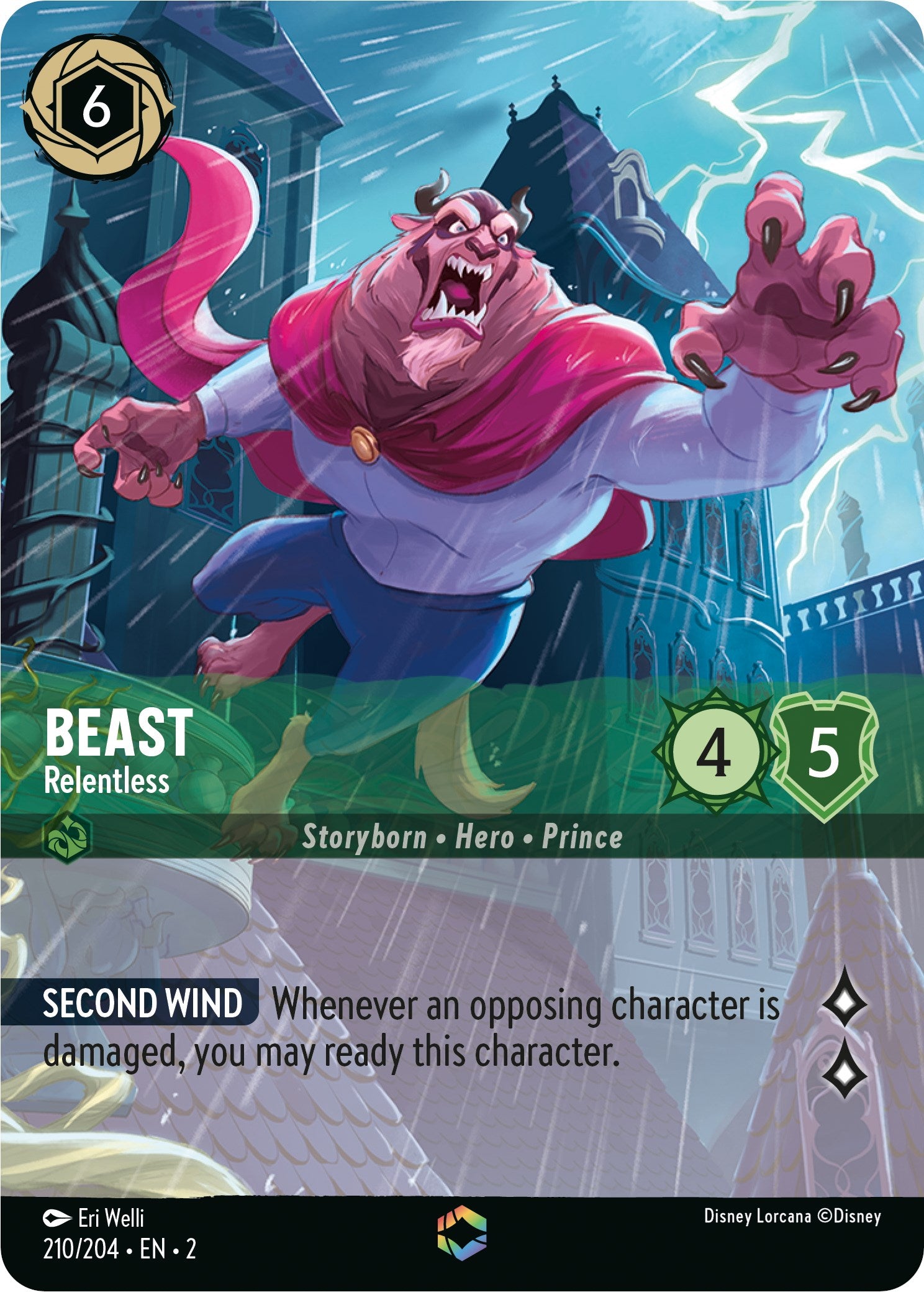 Beast - Relentless (Enchanted) (210/204) [Rise of the Floodborn] | Game Master's Emporium (The New GME)