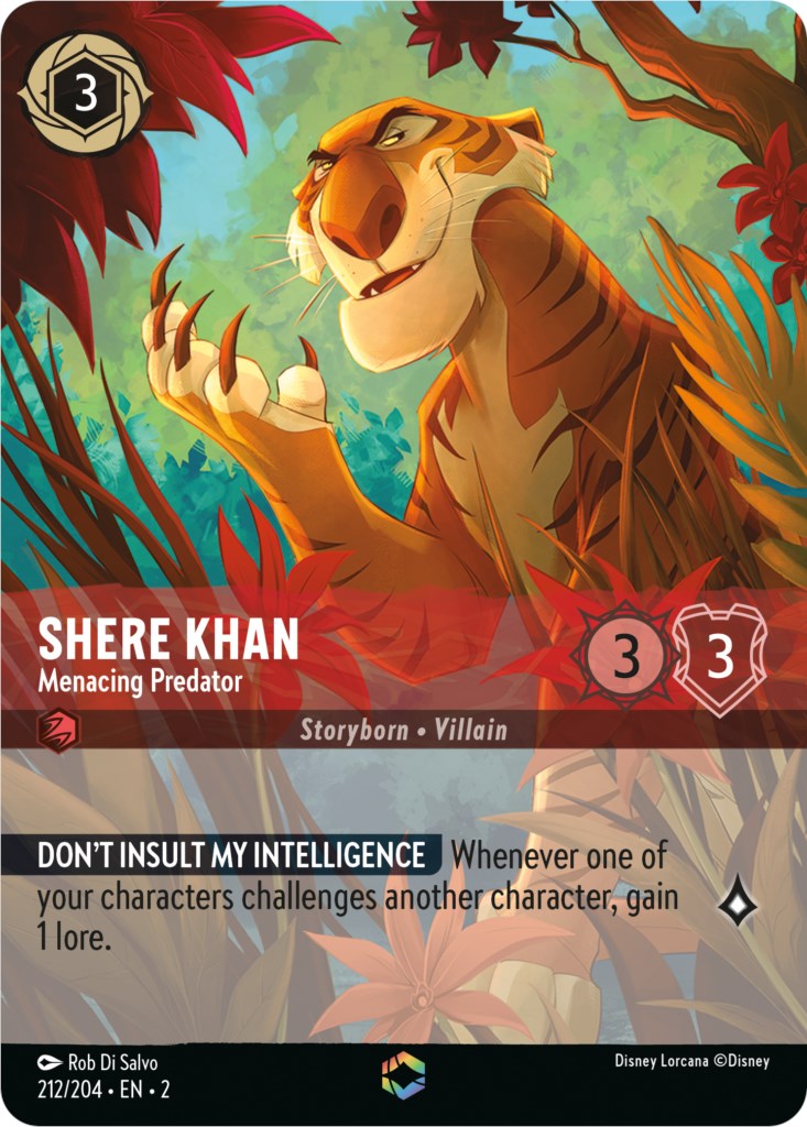 Shere Khan - Menacing Predator (Enchanted) (212/204) [Rise of the Floodborn] | Game Master's Emporium (The New GME)