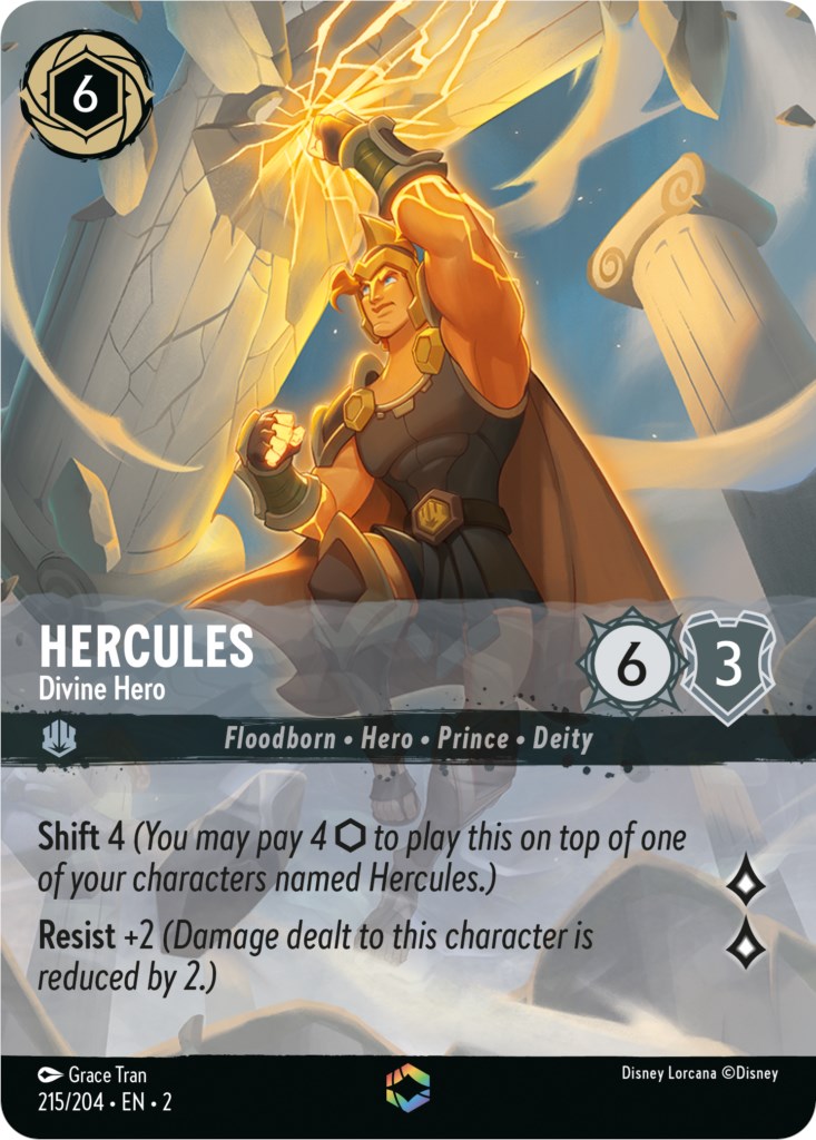 Hercules - Divine Hero (Enchanted) (215/204) [Rise of the Floodborn] | Game Master's Emporium (The New GME)