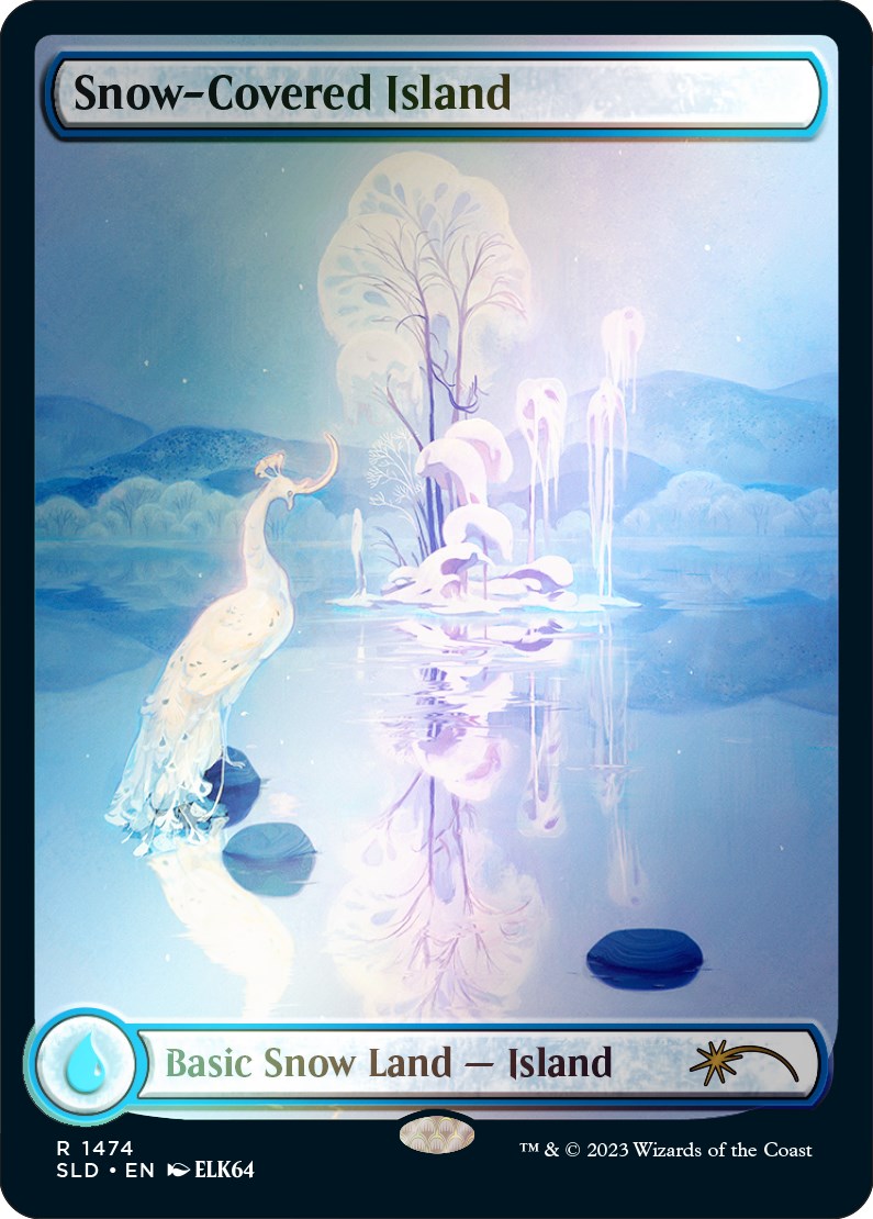 Snow-Covered Island (1474) (Rainbow Foil) [Secret Lair Drop Series] | Game Master's Emporium (The New GME)