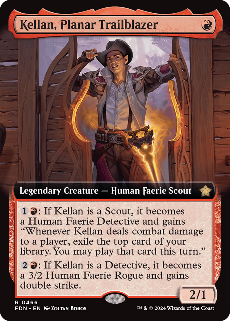 Kellan, Planar Trailblazer (Extended Art) [Foundations] | Game Master's Emporium (The New GME)