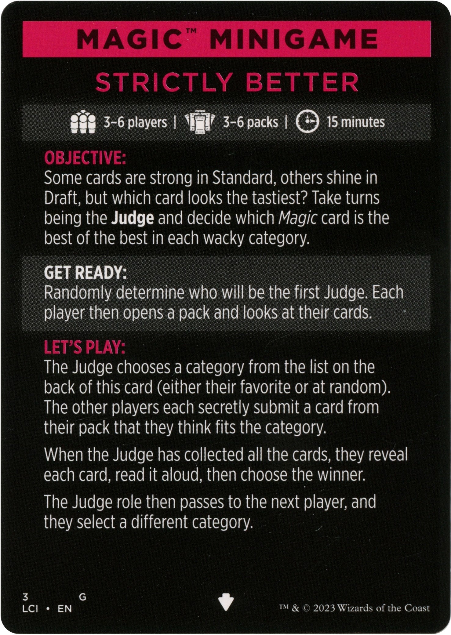 Strictly Better (Magic Minigame) [The Lost Caverns of Ixalan Minigame] | Game Master's Emporium (The New GME)