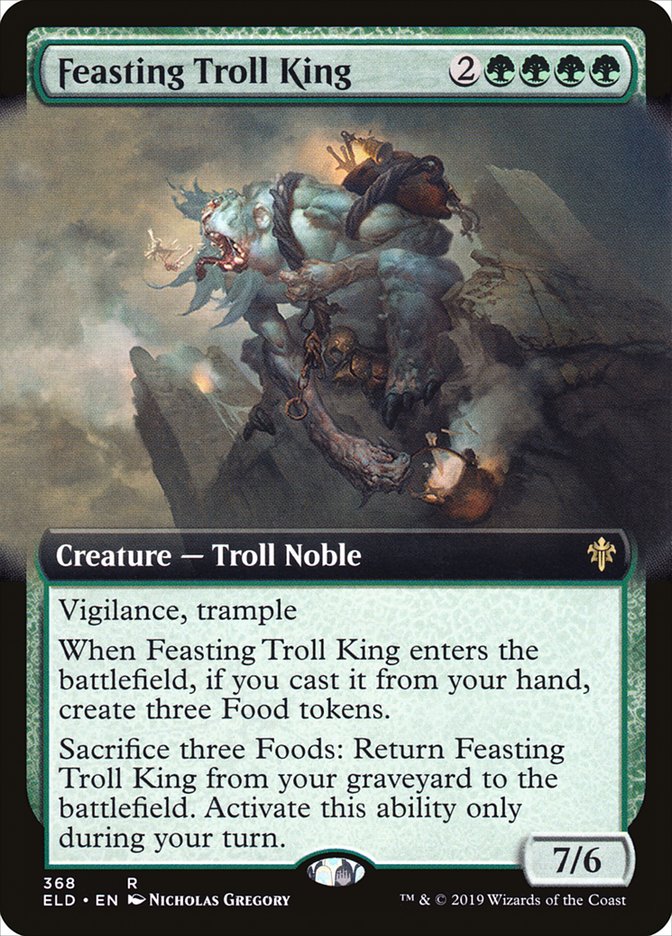 Feasting Troll King (Extended Art) [Throne of Eldraine] | Game Master's Emporium (The New GME)