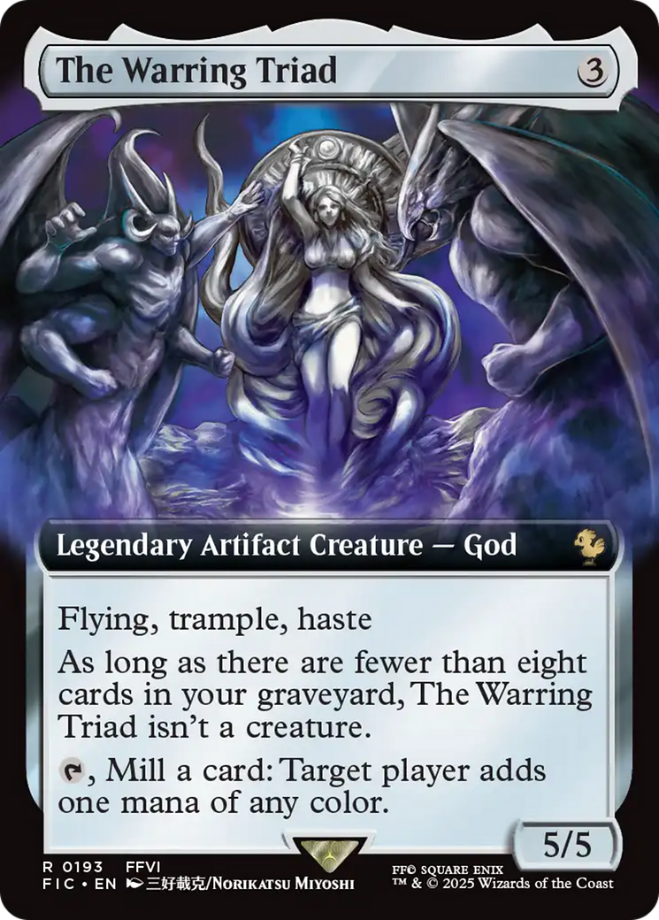 The Warring Triad (Extended Art) [FINAL FANTASY Commander] | Game Master's Emporium (The New GME)