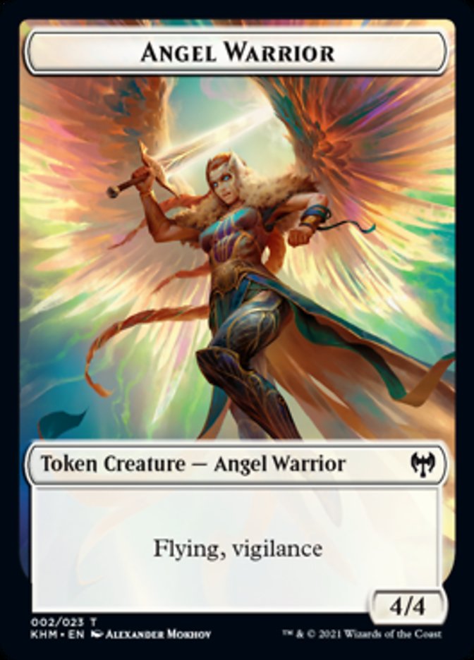 Angel Warrior Token [Kaldheim Tokens] | Game Master's Emporium (The New GME)