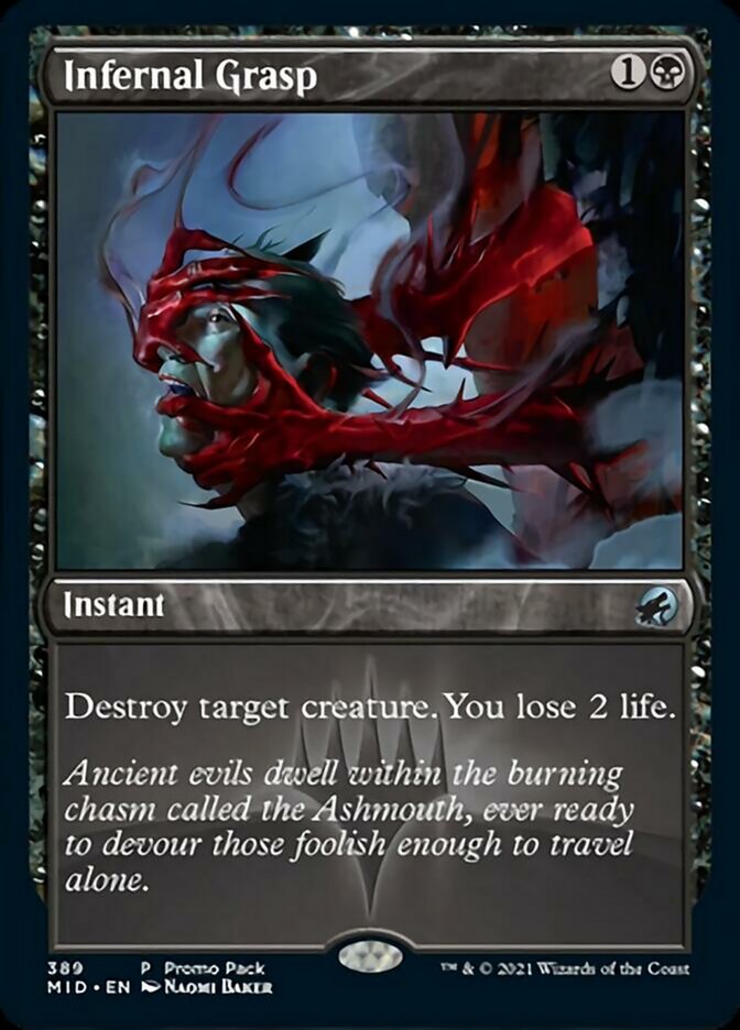 Infernal Grasp (Promo Pack) [Innistrad: Midnight Hunt Promos] | Game Master's Emporium (The New GME)