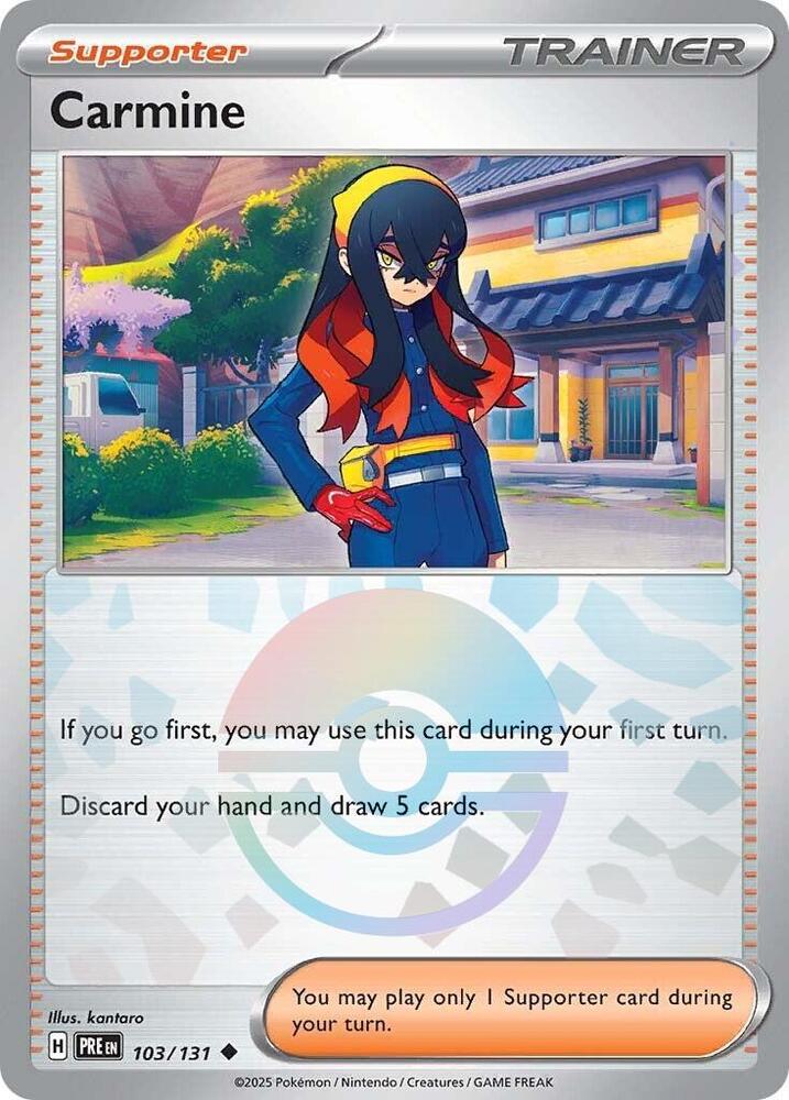 Carmine (103/131) (Poke Ball Pattern) [Scarlet & Violet: Prismatic Evolutions] | Game Master's Emporium (The New GME)