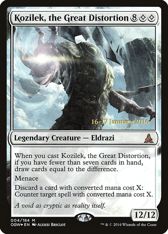 Kozilek, the Great Distortion [Oath of the Gatewatch Prerelease Promos] | Game Master's Emporium (The New GME)