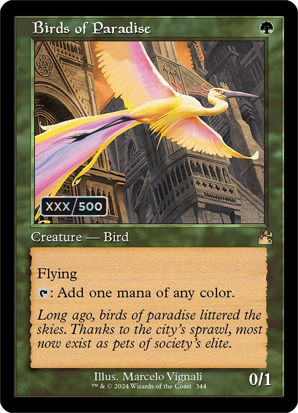 Birds of Paradise (Retro) (Serialized) [Ravnica Remastered] | Game Master's Emporium (The New GME)