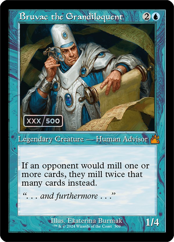 Bruvac the Grandiloquent (Retro) (Serialized) [Ravnica Remastered] | Game Master's Emporium (The New GME)