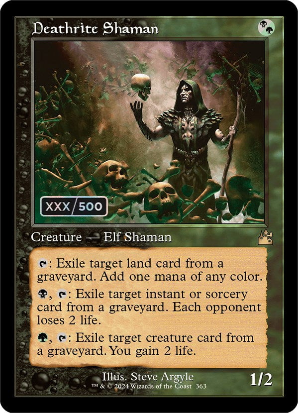 Deathrite Shaman (Retro) (Serialized) [Ravnica Remastered] | Game Master's Emporium (The New GME)
