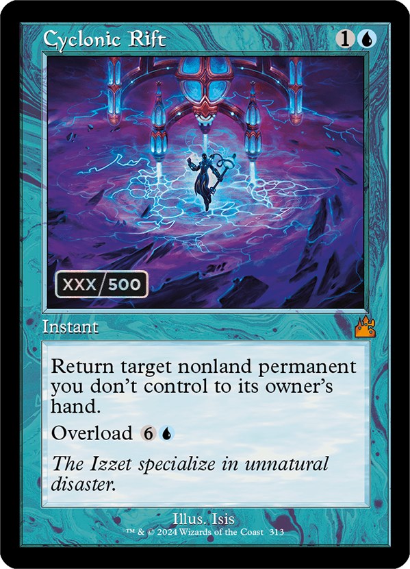 Cyclonic Rift (Retro) (Serialized) [Ravnica Remastered] | Game Master's Emporium (The New GME)