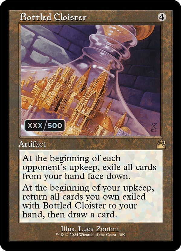 Bottled Cloister (Retro) (Serialized) [Ravnica Remastered] | Game Master's Emporium (The New GME)