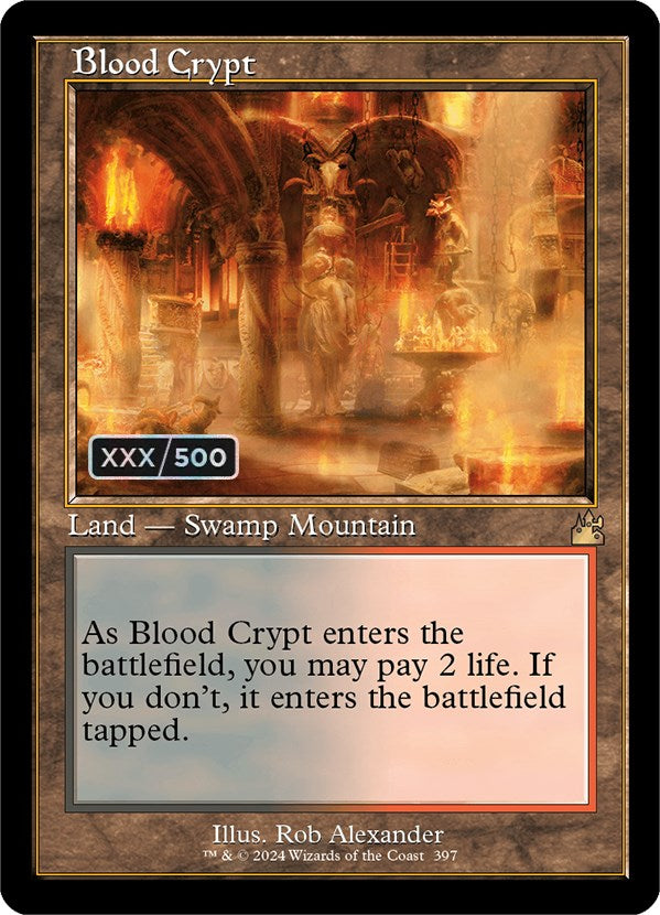 Blood Crypt (Retro) (Serialized) [Ravnica Remastered] | Game Master's Emporium (The New GME)