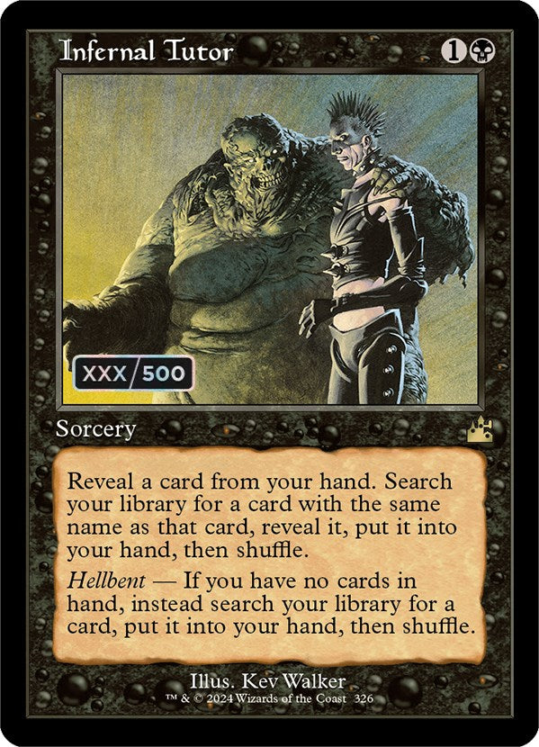 Infernal Tutor (Retro) (Serialized) [Ravnica Remastered] | Game Master's Emporium (The New GME)