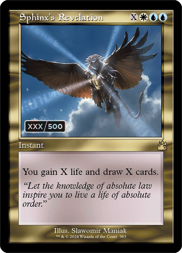 Sphinx's Revelation (Retro) (Serialized) [Ravnica Remastered] | Game Master's Emporium (The New GME)