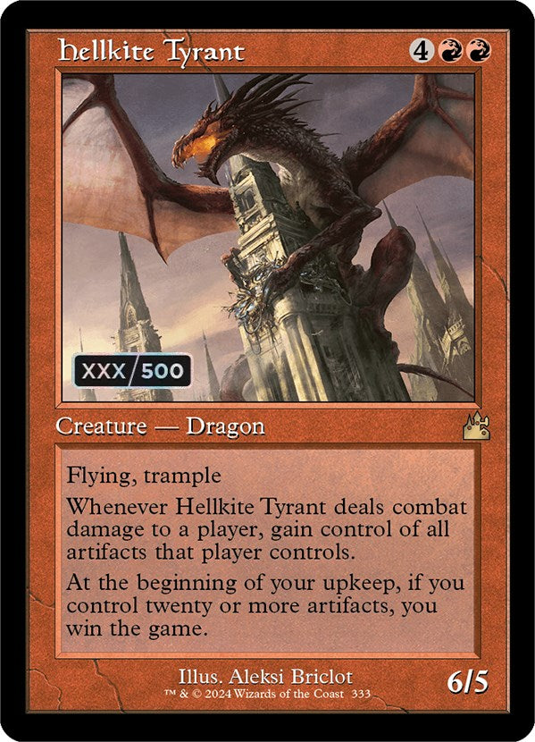 Hellkite Tyrant (Retro) (Serialized) [Ravnica Remastered] | Game Master's Emporium (The New GME)