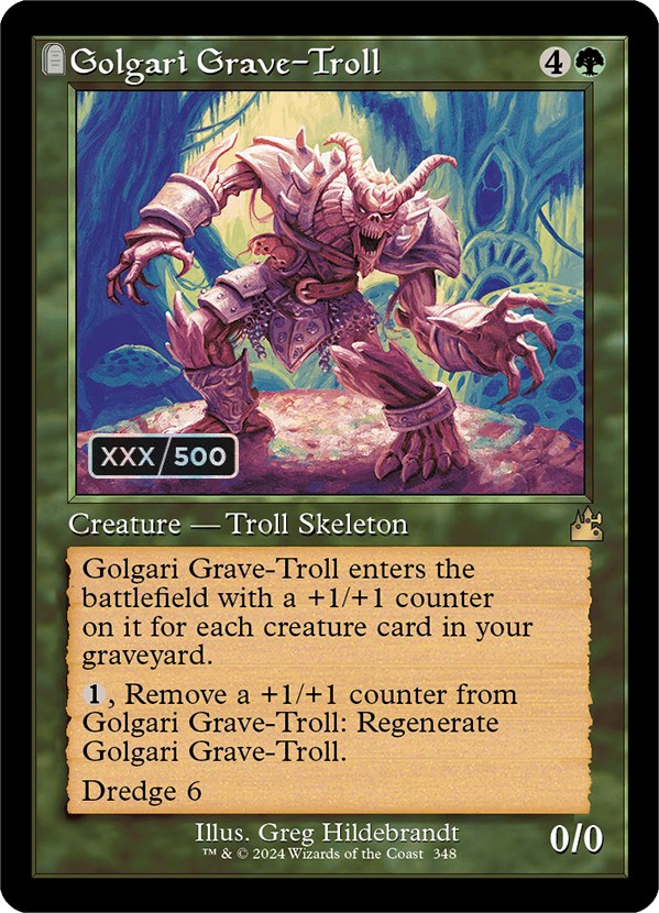 Golgari Grave-Troll (Retro) (Serialized) [Ravnica Remastered] | Game Master's Emporium (The New GME)