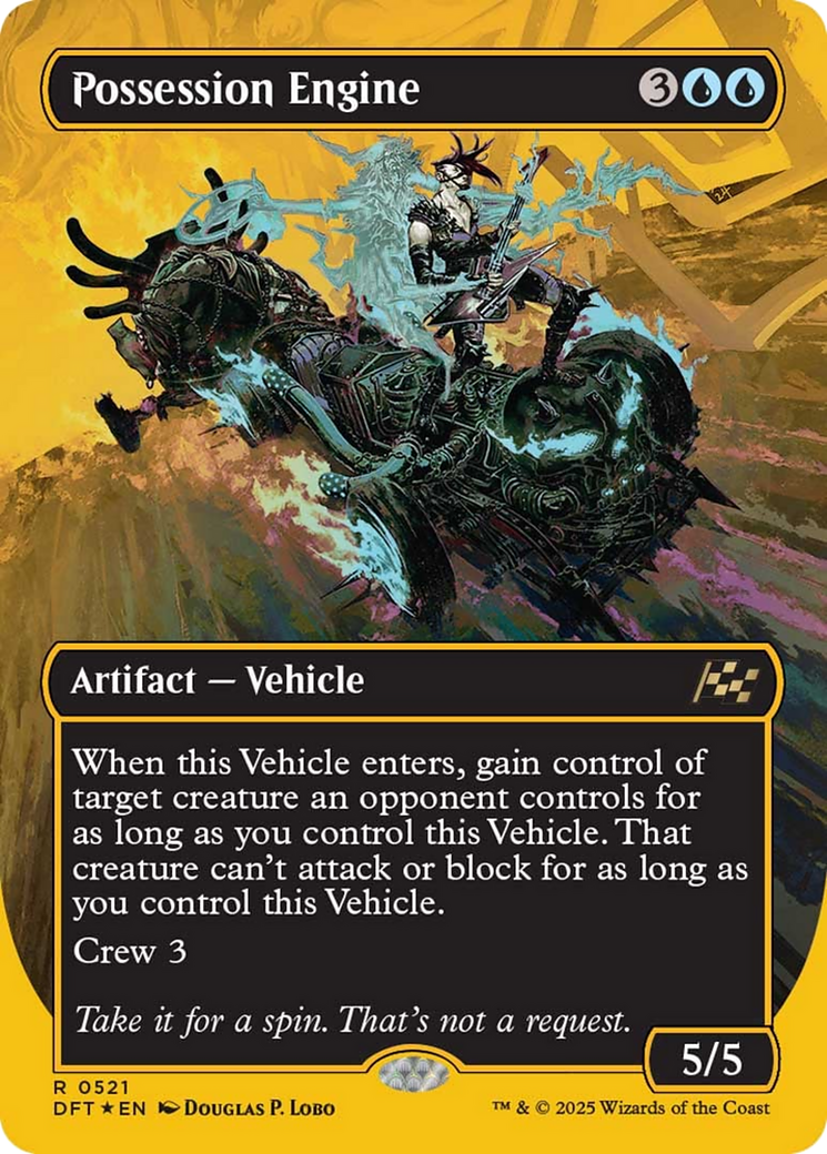 Possession Engine (Borderless) (First-Place Foil) [Aetherdrift] | Game Master's Emporium (The New GME)