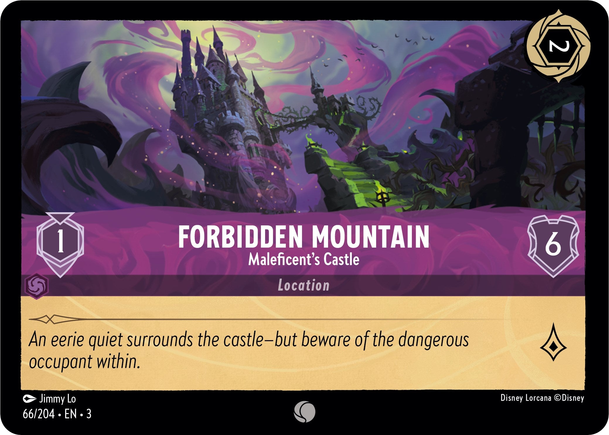 Forbidden Mountain - Maleficent's Castle (66/204) [Into the Inklands] | Game Master's Emporium (The New GME)