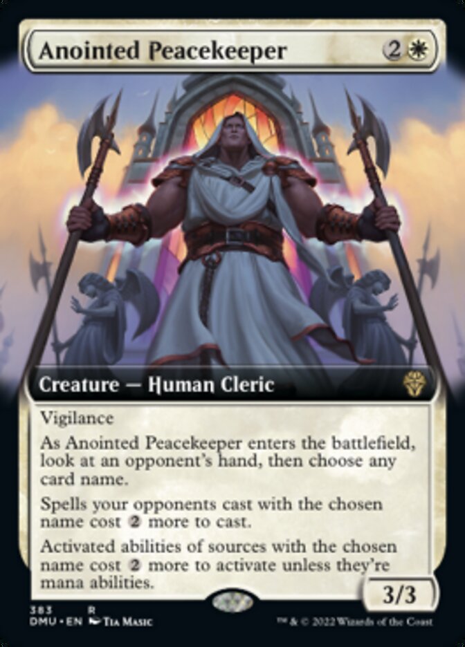 Anointed Peacekeeper (Extended Art) [Dominaria United] | Game Master's Emporium (The New GME)