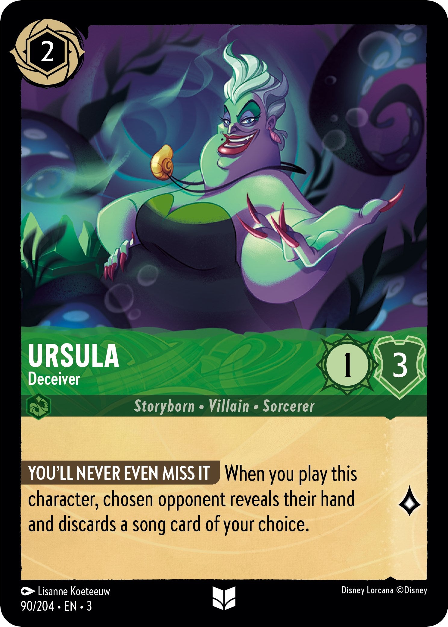 Ursula - Deceiver (90/204) [Into the Inklands] | Game Master's Emporium (The New GME)