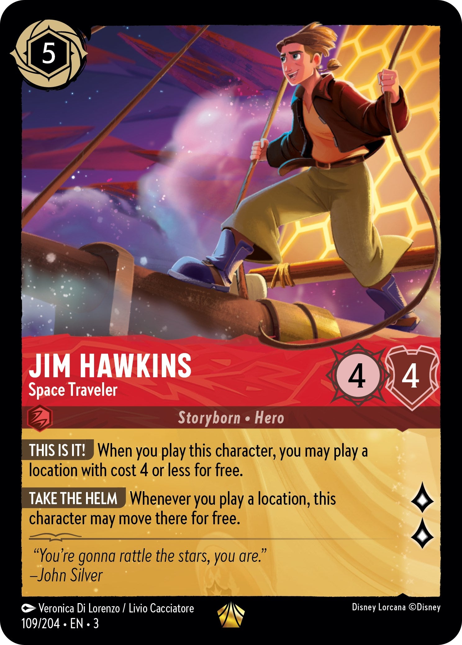 Jim Hawkins - Space Traveler (109/204) [Into the Inklands] | Game Master's Emporium (The New GME)