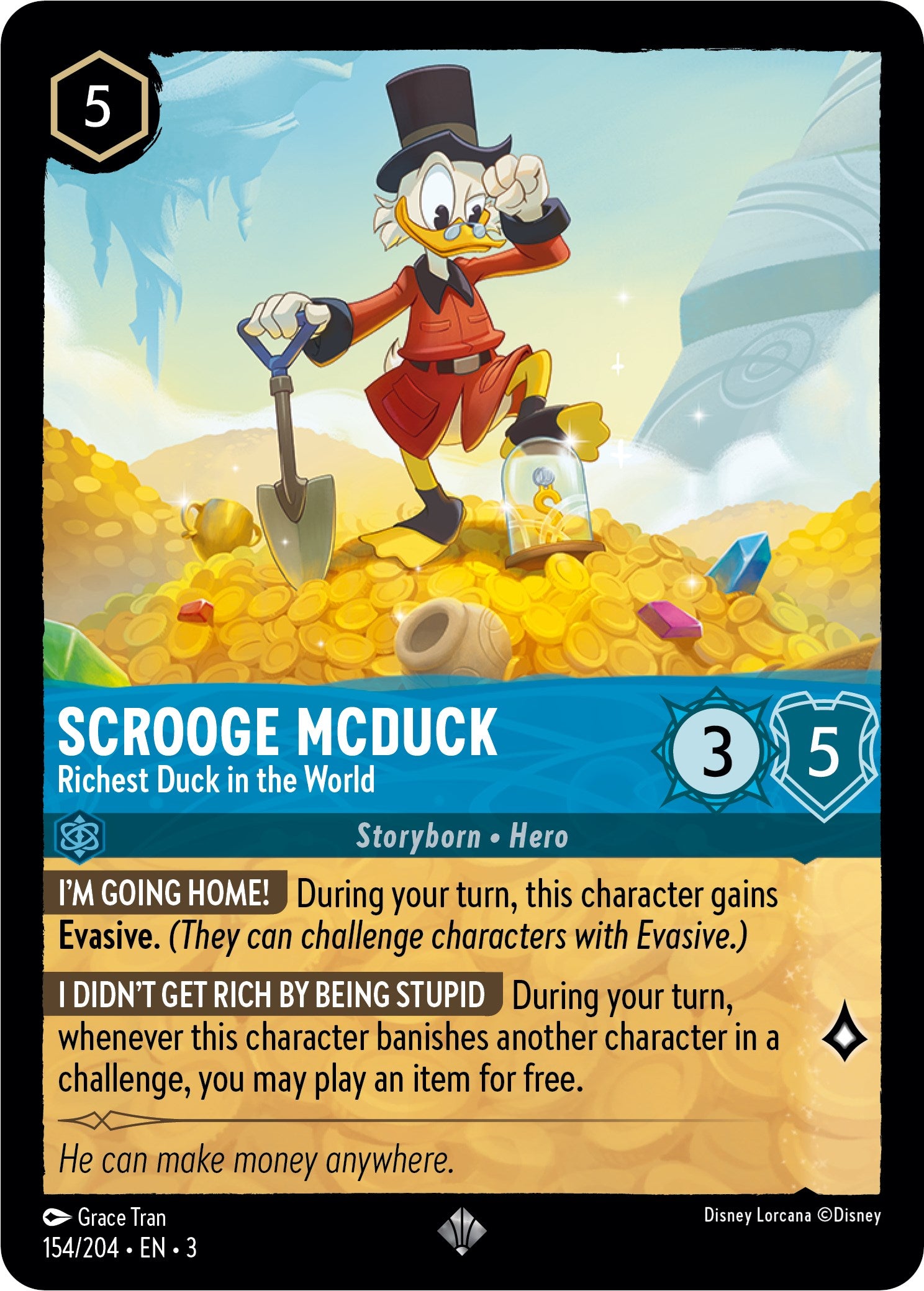 Scrooge McDuck - Richest Duck in the World (154/204) [Into the Inklands] | Game Master's Emporium (The New GME)