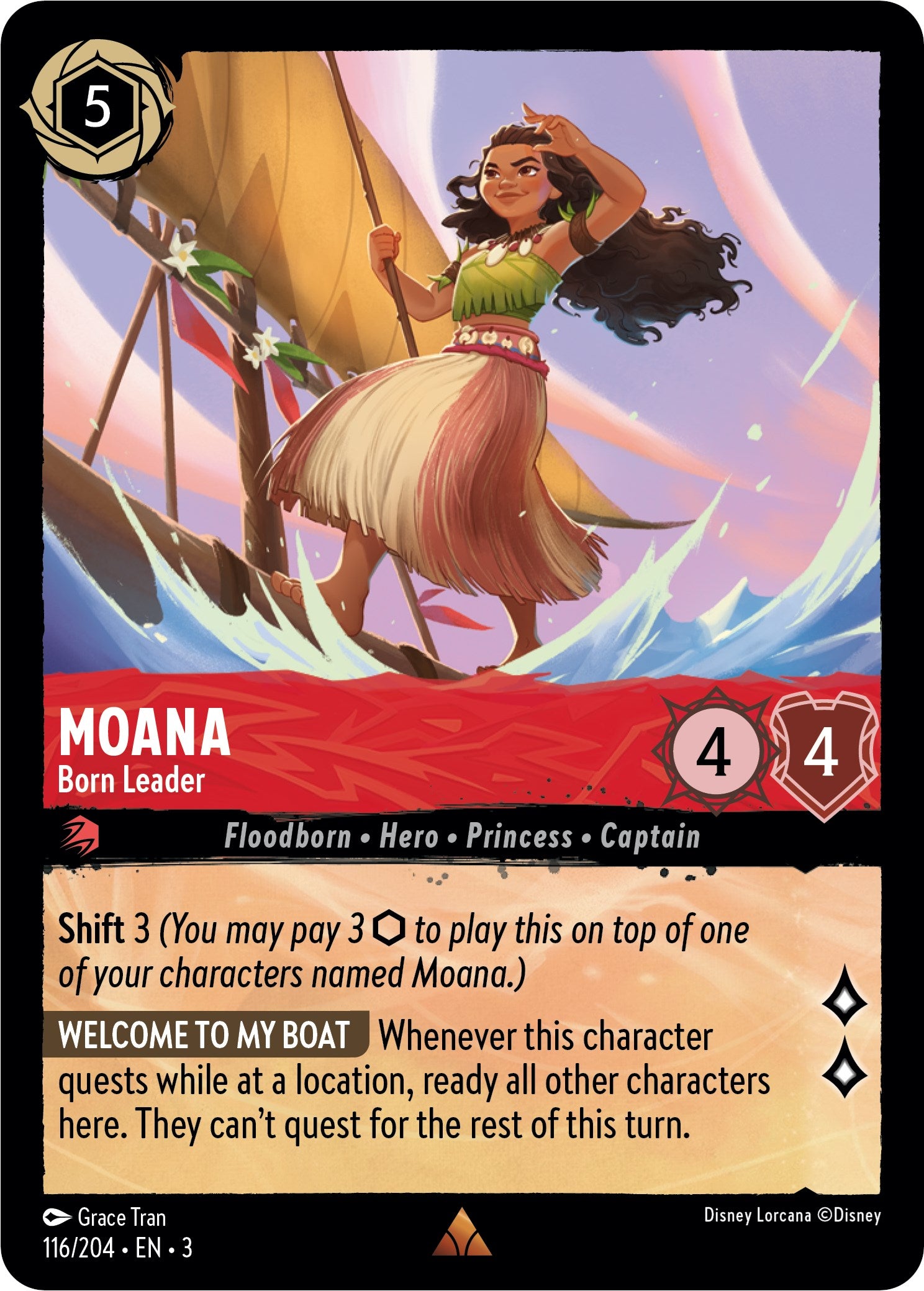 Moana - Born Leader (116/204) [Into the Inklands] | Game Master's Emporium (The New GME)
