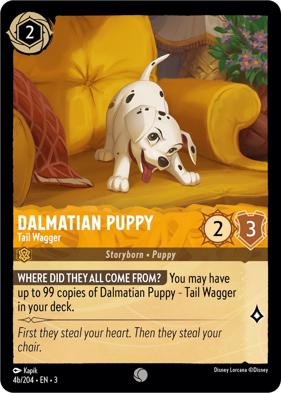 Dalmatian Puppy - Tail Wagger (4b) (4b/204) [Into the Inklands] | Game Master's Emporium (The New GME)