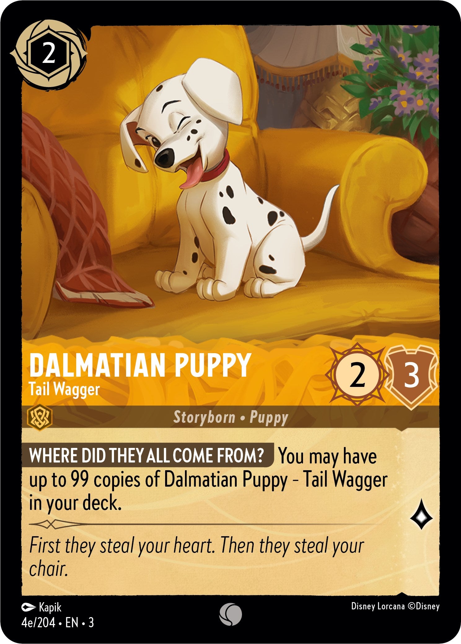 Dalmatian Puppy - Tail Wagger (4e) (4e/204) [Into the Inklands] | Game Master's Emporium (The New GME)