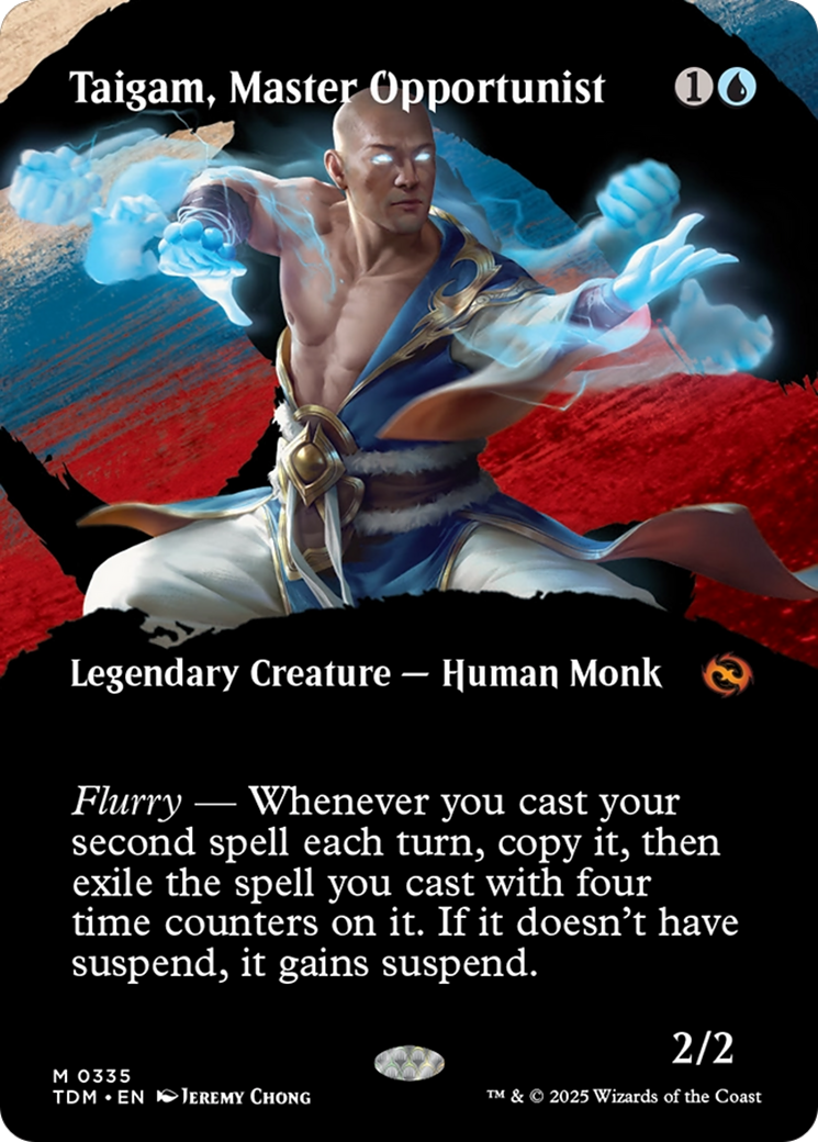 Taigam, Master Opportunist (Borderless) [Tarkir: Dragonstorm] | Game Master's Emporium (The New GME)