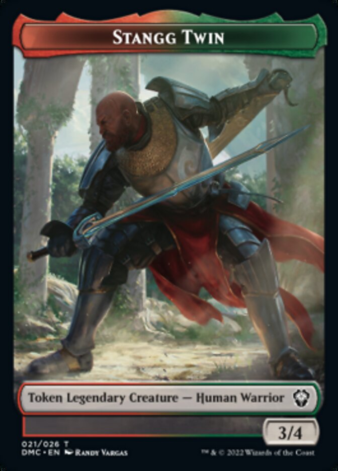 Phyrexian // Stangg Twin Double-Sided Token [Dominaria United Tokens] | Game Master's Emporium (The New GME)
