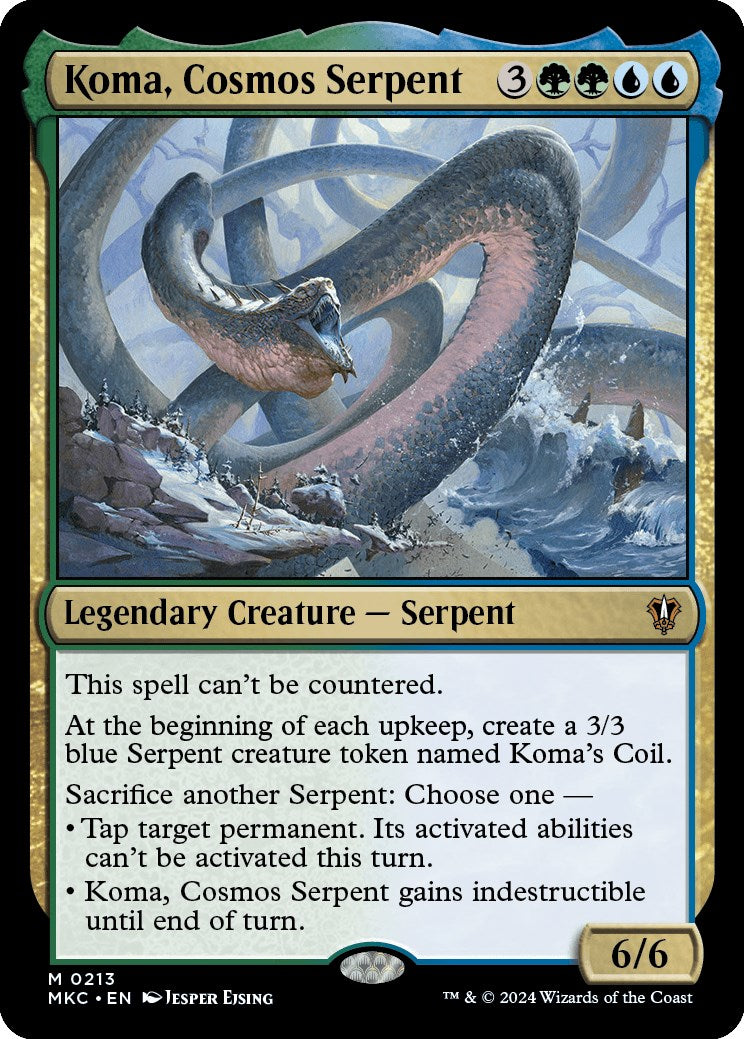Koma, Cosmos Serpent [Murders at Karlov Manor Commander] | Game Master's Emporium (The New GME)