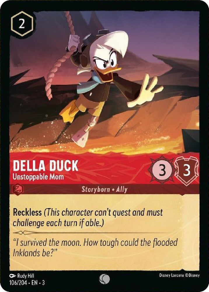 Della Duck - Unstoppable Mom (106/204) [Into the Inklands] | Game Master's Emporium (The New GME)